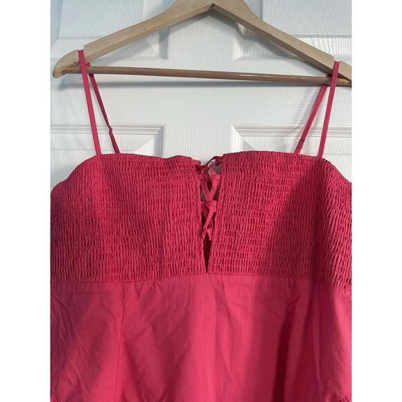 Tuckernuck Hyacinth House Watermelon Pink Serafina Midi Dress NWT Extra Large - Picture 3 of 4